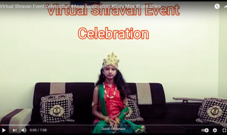 #Virtual Shravan Event Celebration #Asap association #Guru Maa #Lord Shiva